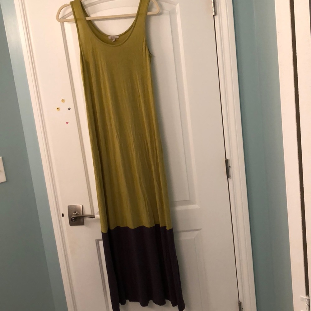 Color block maxi dress